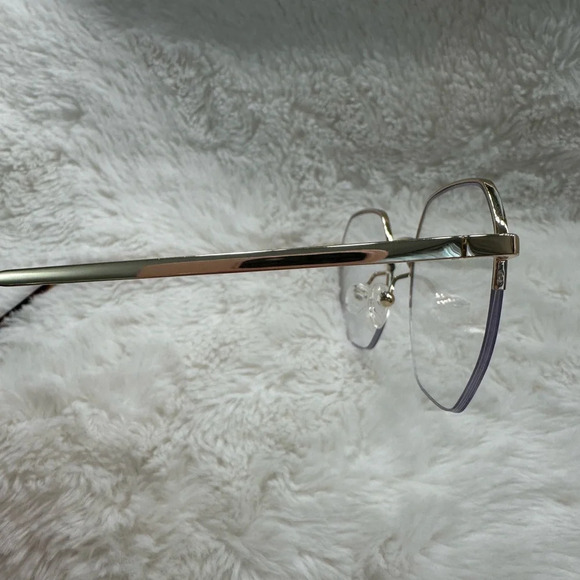 QUAY BLUE LIGHT GLASSES - BOSSY (GOLD HARDWARE) - Picture 3 of 4